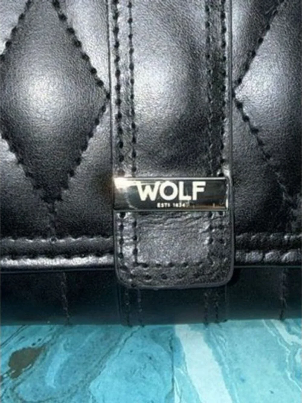 WOLF Caroline Jewelry Portfolio, Black - 13 Earring Holes, One Ring Roll, Two...